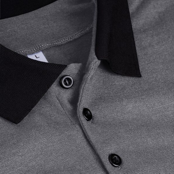 Collar detail from a polo T-shirt