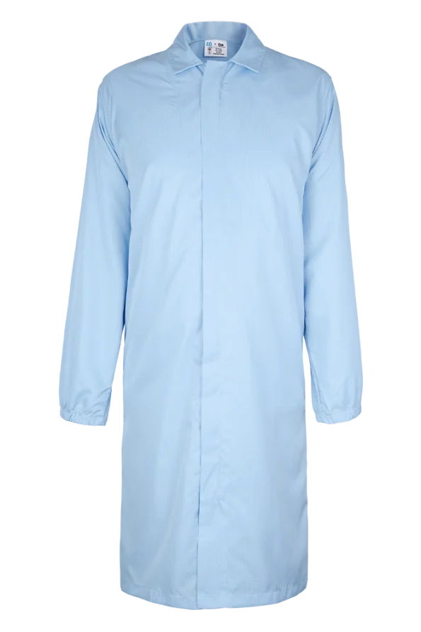 ESD Cleanroom Lab Coat Light Blue